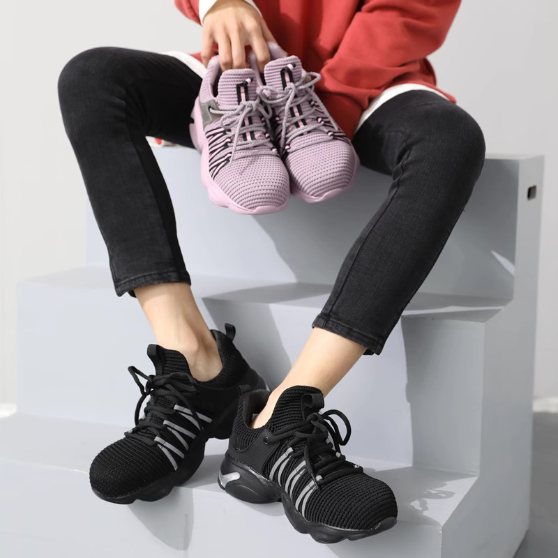 【下單立減NT$600】AirFly LJ200918 鋼頭女款輕盈透氣工作防穿刺建築工業安全鞋